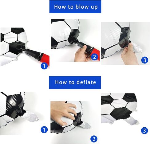 مجموعة قوس كرة القدم من بانبالون باللون الأزرق والذهبي لتزيين حفلات كرة القدم بالونات كرة القدم للرجال والصبية وحفلات أعياد الميلاد وحفلات كرة القدم ومستلزمات الحفلات (الذهب الأزرق) in Kuwait