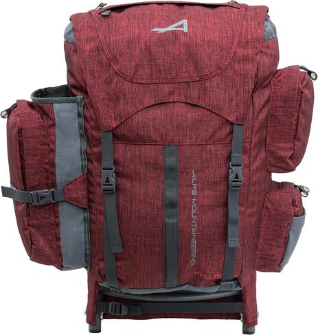ALPS Mountaineering Rock 34 لتر، أحمر منقط/رمادي، 34 لتر in Kuwait