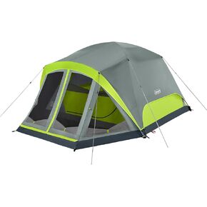 Coleman Skydome Tent with Screen Room & 5-Minute Setup, Weatherproof 4/6/8 Person Tent with Screened Porch, Included Rainfly & Carry Bag, Made of PFAS-Free Materials