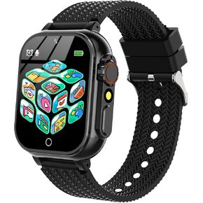 Kids Smart Watch with 32 Puzzle Games HD Touch Screen Camera, MP3 Music, Torch, Pedometer, Calculator, Alarm Clock Smart Watch for Kids Boys Girls Toys Age 3-12 (Orange)