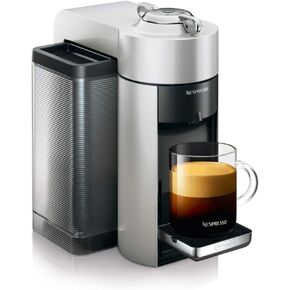 Nespresso Vertuo Coffee and Espresso Machine by De'Longhi, 1597 milliliters, Silver