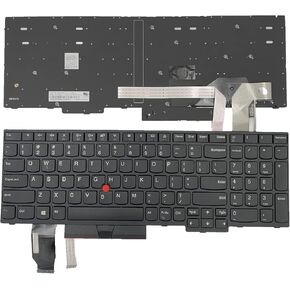 Laptop Replacement US Layout with Pointing Keyboard for Lenovo ThinkPad E580 E585 E590 E595 T580 T590 L580 L590 P52 P72 P53 P53S P73 01YP640 01N729 01YP560 PK131672B00 01YP680