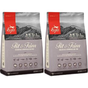 Orijen 2 Pack of Fit & Trim Dog Food, 4.5 Pounds Each, Grain-Free Kibble Made in The USA