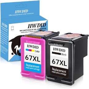 65XL Ink Cartridges Black Color Combo Pack High Yield Replacement for HP Ink 65 65XL Work with HP Deskjet 3755 3772 3700 3722 3752 2600 2622 Envy 5055 5000 5070 5052 Printer (1Black,1Tri-Color) in Saudi Arabia