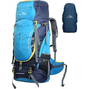 65L Travel Backpack for Camping Hiking Trekking Bag (HK010) SKYBLUE