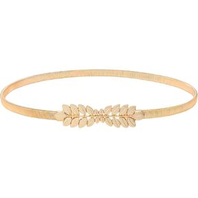 VONMELLI Skinny Metal Cinch Belt for Dress Stretch Thin Waist Belt for Women Gold/Silver in Saudi Arabia