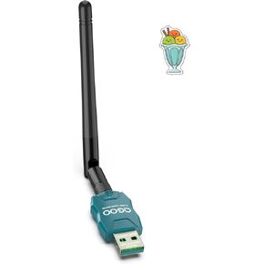 Class 1 Long Range Bluetooth Adapter for PC, QGOO USB Bluetooth Adapter for PC 5.3+EDR, Bluetooth Dongle Bluetooth Receiver Support Windows10/8.1/8/7（green-189）