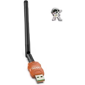 Class 1 Long Range Bluetooth Adapter for PC, QGOO USB Bluetooth Adapter for PC 5.3+EDR, Bluetooth Dongle Bluetooth Receiver Support Windows10/8.1/8/7（orange-109）