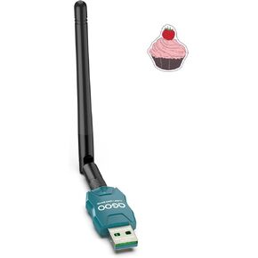 Class 1 Long Range Bluetooth Adapter for PC, QGOO USB Bluetooth Adapter for PC 5.3+EDR, Bluetooth Dongle Bluetooth Receiver Support Windows10/8.1/8/7（green-200）