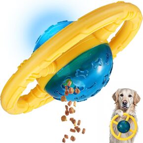 Mity rain Dog Puzzle Toy - Steering Wheels Dog Toys to Keep Them Busy Treat Dispensing Dog Toys for Boredom, Indestructible Dog Toys for Aggressive Chewers
