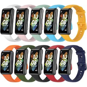 Straps Compatible with Huawei Band 8/9 Replacement Band Set - Multi Colors Ultra-Soft Silicone Wristband hua wei band 9 / band 8 for Man Woman