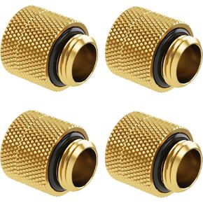 Barrow G1/4" Male to Female Anti-Twist Fitting, Gold, 4-Pack