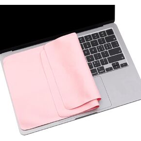 2 Pack Microfiber Liner Cleaning Cloth Screen Keyboard Imprint Protection for 13" 14" Microsoft Surface Laptop/Surface Laptop Studio, Keyboard Protector Compatible with 13" 14" Surface Laptop-Pink
