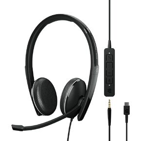 Sennheiser EPOS I Adapt 165 USB-C II - Adapt 100 Series - Headset - on-Ear - Wired - 3.5 mm Jack, USB-C - Black - Optimised for UC