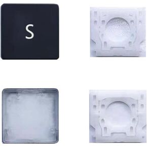 Replacement Individual S Key Cap and Hinges are Applicable for Surface Pro 4/5/6/7 1724 1796 1807 1866 (Black) Keyboard to Replace The S Key Cap and Hinge