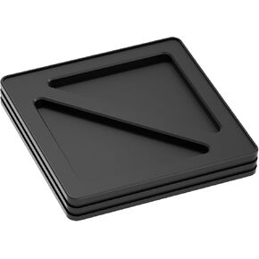 Computer Screws Storage, Motherboard and Keyboard Screw Organizer with Dividers, Stackable Design, Made of Aluminum Alloy (Black)