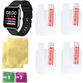 smart watch screen protector 1.69 for mugo smart watch with 4PCS in one pack Transparent
