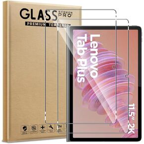 (2 Pack Screen Protector for Lenovo Tab Plus 11.5 2024,9H Hardness Tempered Glass Film,Ultra Resistant,Shatterproof,Scratch Resistant,Bubble Free for Lenovo Tab Plus 11.5 2024 Screen Protector