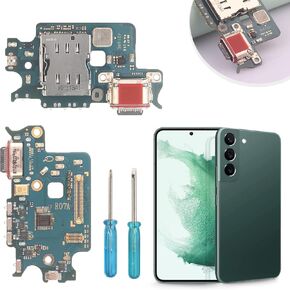 منفذ شحن USB لهاتف Samsung Galaxy S22 5G SM-S901U1 Dock Connector Charger Board Flex Cable استبدال أجزاء Samsung Galaxy S22 SM-S901U Type C Charger Dock Board Connector