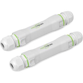 FASTCABLING 300M Outdoor PoE Extension Kit, 10/100Mbps, Power and Data Transmission Up to 1500ft, IEEE802.3af/at/bt, 60W Max. Power Output, IP67 Waterproof, 6kV Surge Protection, 2 Pack