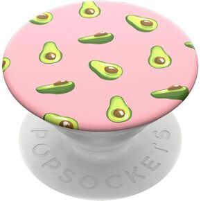 PopSockets: PopGrip Expanding Stand and Grip with a Swappable Top for Phones & Tablets - Avocados Pink