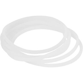 Acouto 6Pcs New Replacement Gaskets Rubber Seal for Magic Flat Cross Blade Travel Mug Seal Replacement 9cms Soup (6PCS)