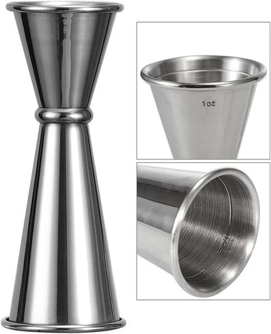 1 Pack Double Cocktail Jigger,Angzhili Stainless Steel Bar Jiggers with Measures, 2 oz/1 oz Jigger for Bartending,Bar Tools Used for Bar,Home Party,Bar Measuring Jigger (Gold) in Saudi Arabia