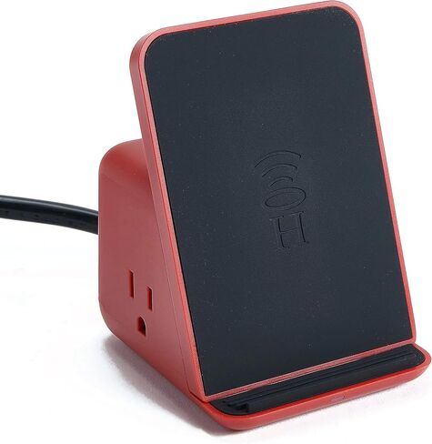 HALO Wireless Charging Pad with 3 USB Ports & 2 AC Outlets, Phone Charging Station for up to Five Devices, Navy in Kuwait