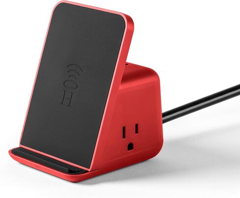 HALO Wireless Charging Pad with 3 USB Ports & 2 AC Outlets, Phone Charging Station for up to Five Devices, Navy in Kuwait