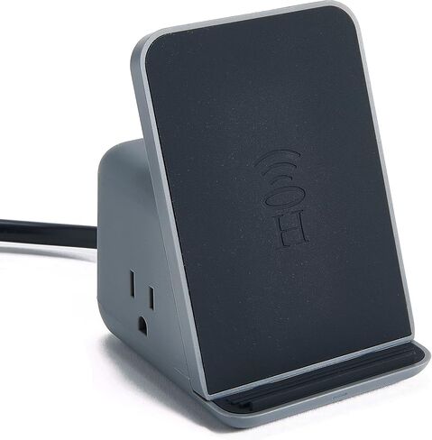 HALO Wireless Charging Pad with 3 USB Ports & 2 AC Outlets, Phone Charging Station for up to Five Devices, Navy in Kuwait