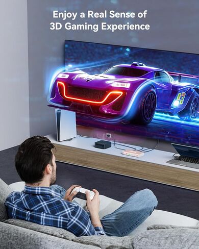 محول HDMI 3 في 1 مخرج 4K@60Hz، محول مقسم HDMI جانا مع جهاز تحكم عن بعد، موزع صندوق سويتش HDMI 2.0 ثلاثي الابعاد، HDCP2.2، HDR، متوافق مع Xbox، PS5/4/3، فاير ستيك، روكو، مشغل بلو راي، ذهبي وردي in Kuwait