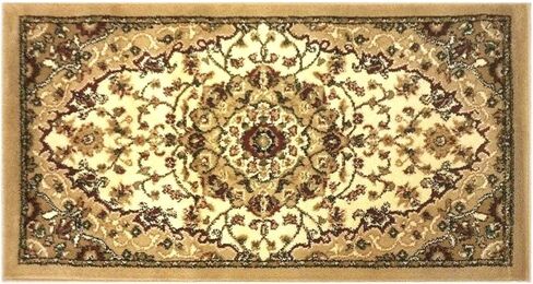 سجادة منطقة على الطراز الفارسي من مجموعة Flash Furniture Mersin - ألياف أوليفين عنابي غير قابلة للتساقط - 3 × 15 بوصة - ظهر من الجوت - للممر، المدخل، غرفة النوم، غرفة المعيشة in Kuwait