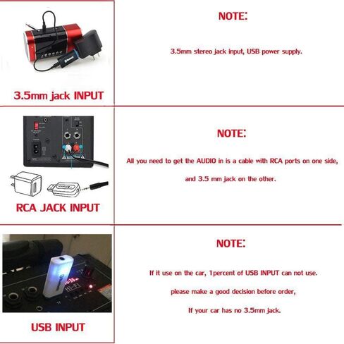QOFOWIN USB Bluetooth Receiver Adapter, Wireless Audio Adapter Car Kit Music Receiver for Home Stereo/Car Stereo Sound System Speakers with 3.5mm Cable.(Aux in) (Yet-M1). in Kuwait