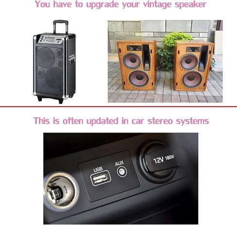 QOFOWIN USB Bluetooth Receiver Adapter, Wireless Audio Adapter Car Kit Music Receiver for Home Stereo/Car Stereo Sound System Speakers with 3.5mm Cable.(Aux in) (Yet-M1). in Kuwait