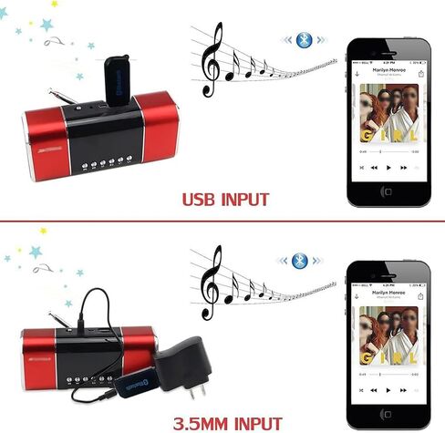 QOFOWIN USB Bluetooth Receiver Adapter, Wireless Audio Adapter Car Kit Music Receiver for Home Stereo/Car Stereo Sound System Speakers with 3.5mm Cable.(Aux in) (Yet-M1). in Kuwait
