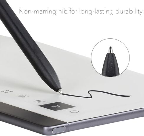 10 قطع أطراف معدنية لقلم تحديد لوحي رائع بالإضافة إلى قلم - أطراف/أطراف أقلام بديلة متينة من سبائك التيتانيوم المعدنية، مع حساسية ضغط 4096 ودعم للإمالة (10 قطع/معدن) in Kuwait