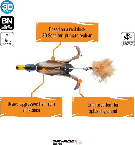 SAVAGEGEAR 3D Suicide Duck 4.25 بوصة/6 بوصة نماذج عائمة متنوعة in Kuwait