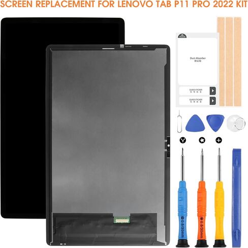استبدال الشاشة لجهاز Lenovo Tab P11 Pro (الجيل الثاني) 2022 TB132FU TB138FC شاشة LCD رقمية تعمل باللمس مع طقم إصلاح (أسود، 11.2 بوصة) in Saudi Arabia