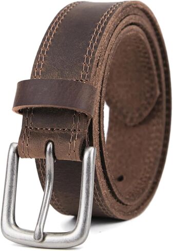 VATAN Men's Full Grain Leather Casual Every Day Jean Belt Handmade (35mm) in Kuwait