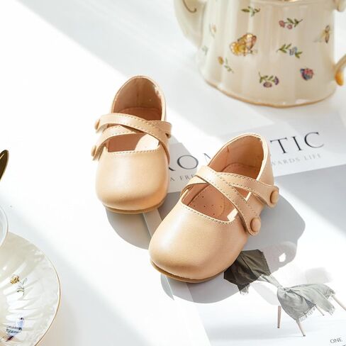 Flaryzone Toddler/Little Girls' Ballerina Flat Mary Jane Princess Dress Shoes - Wedding School Party in Saudi Arabia
