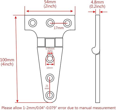 316 Stainless Steel Heavy Duty Marine Grade T Hinge Cast Strap Hinge in Saudi Arabia