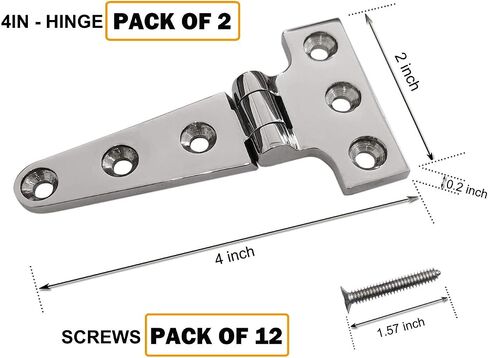 316 Stainless Steel Heavy Duty Marine Grade T Hinge Cast Strap Hinge in Saudi Arabia