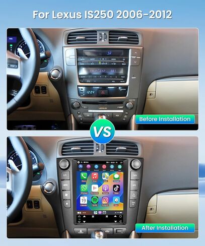 HiFi 2+64G Android 13 CarPlay Stereo for Lexus IS250 2006-2012, Built-in Wireless CarPlay Radio with Android Auto, 9.7 Inch Touch Screen GPS Navi Backup Camera/Mirror Link/Bluetooth/WiFi/SWC DSP in Saudi Arabia