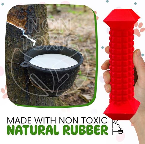 Dog Chew Toys for Aggressive Chewers – Tough Chew Toys for Dogs with Treat Dispenser – Indestructible Rubber Dog Toy for Teeth Cleaning – Chew Bones for Large Dogs in Saudi Arabia