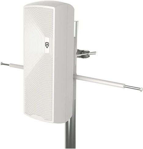 ANTOP Antenna Inc. AT-405BV W AT-405BV Smartpass-Amplified Mini Tower Indoor/Outdoor HDTV Antenna (White) in Saudi Arabia
