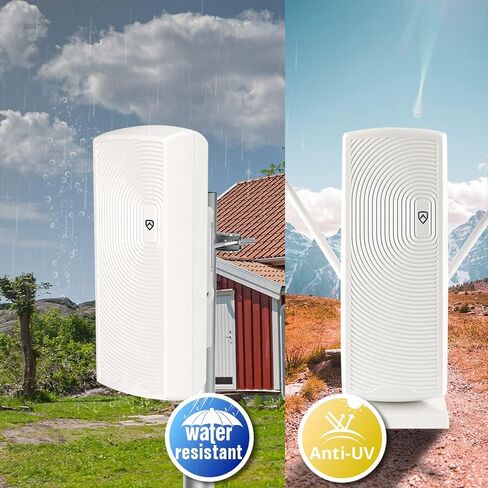 ANTOP Antenna Inc. AT-405BV W AT-405BV Smartpass-Amplified Mini Tower Indoor/Outdoor HDTV Antenna (White) in Saudi Arabia
