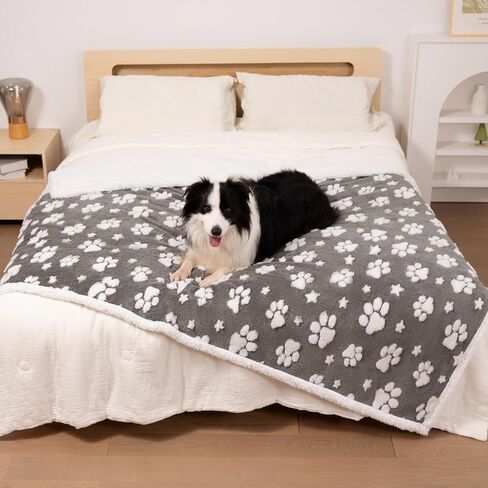 Waterproof Blanket for Dog Puppy Cat, Cute 3D Textured Flower Dog Blanket for Bed Couch Sofa, Soft Liquid Pee Proof Pet Blanket for Furniture Protector, 30"x40", Purple in Saudi Arabia