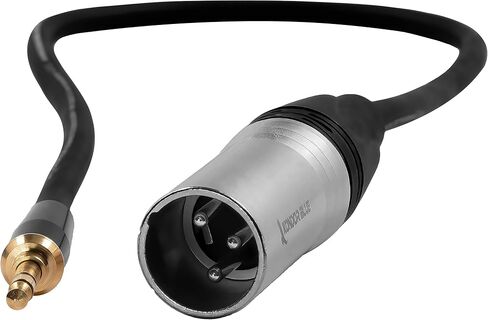 KONDOR BLUE مقاس 16 بوصة 3 دبابيس XLR ذكر إلى 3.5 مم ذكر صغير TRS لتوصيل ميكروفون الاستوديو بالكاميرا السينمائية + المزيد in Saudi Arabia
