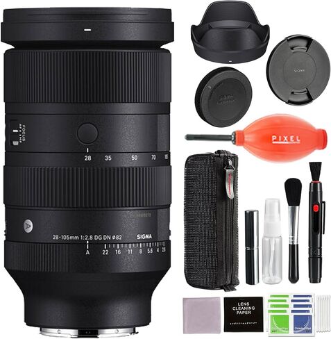 عدسة سيجما 28-105 ملم f/2.8 DG DN Art (حامل على شكل حرف L) مع ملحقات Pixel Advance وحزمة السفر | 636969 | سيجما 28-105 ملم f/2.8 L-Mount in Saudi Arabia