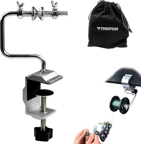 THKFISH Fishing Line Spooler Fishing Line Winder Spooler Fishing Accessories Adjustable Stable Portable Fishing Line Spooler/Fishing Line Remover in Kuwait
